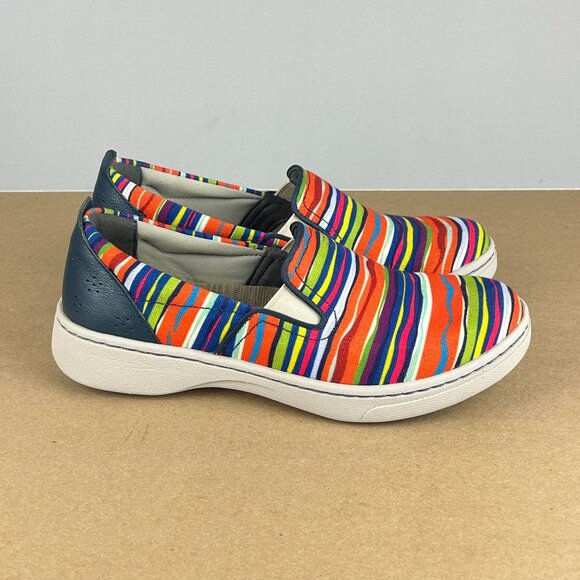 Dansko Belle Striped Multicolor Comfort Shoes Womens 6.5/7 EU 37 Slip On - Picture 3 of 10